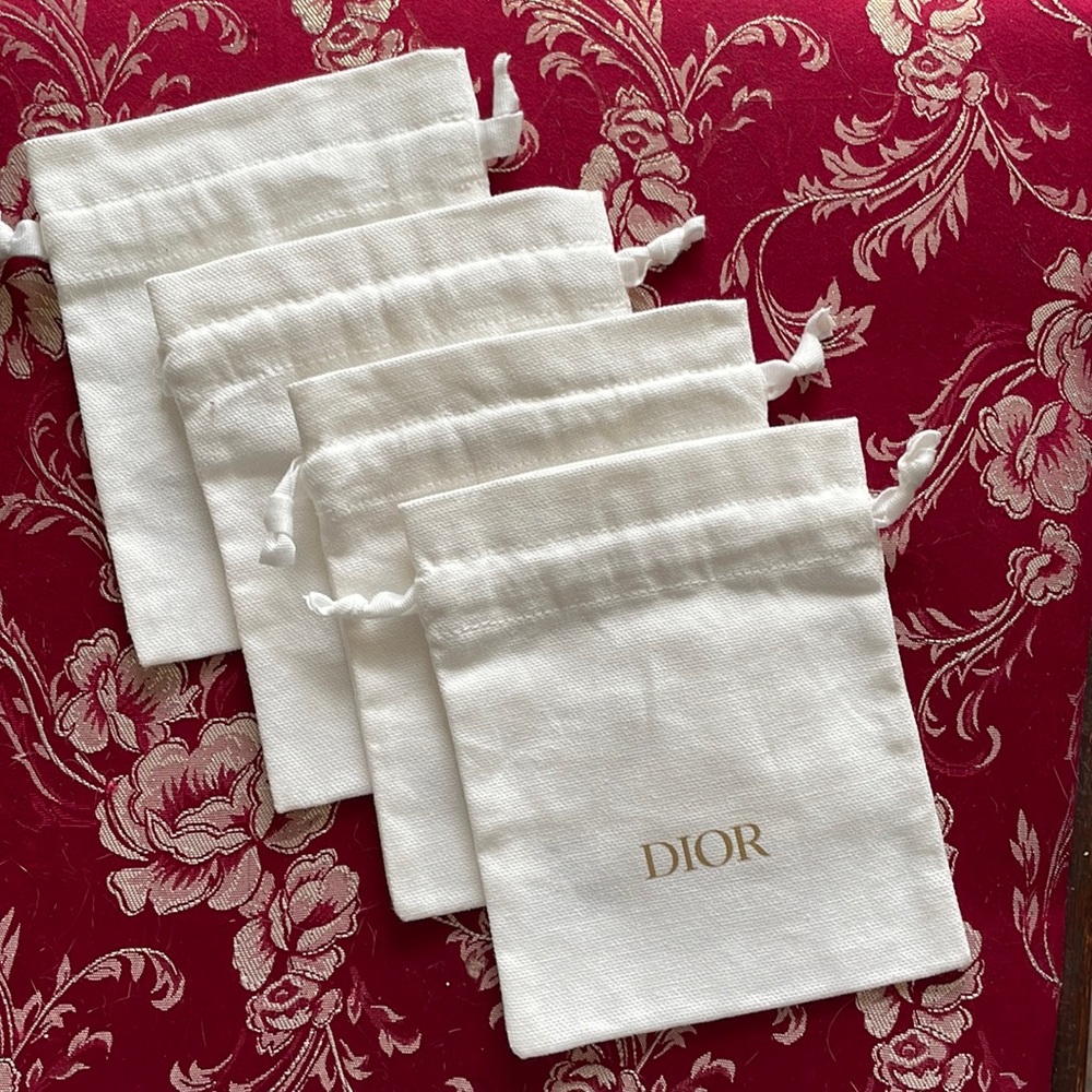 Christian Dior dust bags, 4 small bags